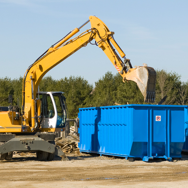 what size residential dumpster rentals are available in Holiday Valley Ohio